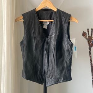 Vintage leather vest